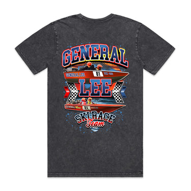 General Lee Ski Race Team Men's Stone Wash Tee